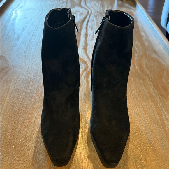 New Sam Edelman Saige Ankle Bootie Ankle Boots Black Suede 8 - Picture 6 of 12